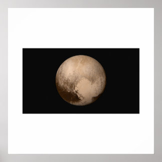 Nieuwe horizonnen - Pluto in True Color Poster