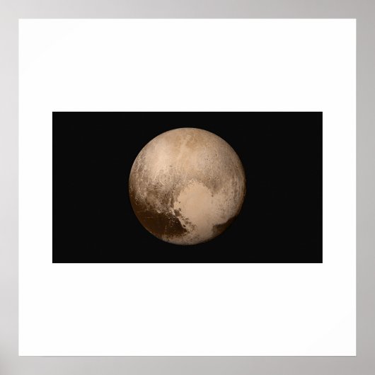 Nieuwe horizonnen - Pluto in True Color Poster (Voorkant)