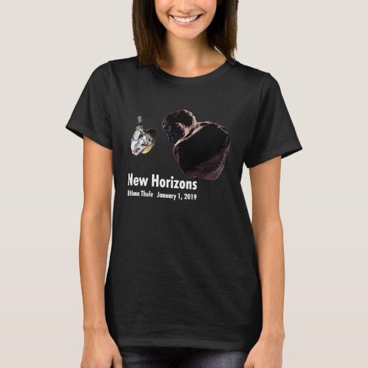 Nieuwe Horizons Ultima Thule Mission Space Explora T-shirt (Voorkant)