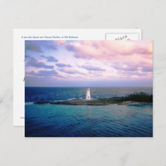 Nieuwe Horizontale Dag Briefkaart (Voorkant / Achterkant)