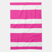 Nieuwe hotroze en witte tapeuws voor keukenhanddoe theedoek (Verticaal)