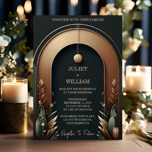 Nieuwe houtboom bos rustieke schuur Boerderij boog Kaart