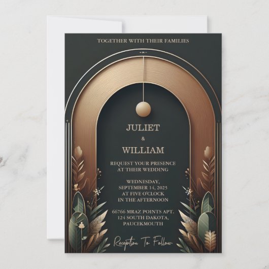 Nieuwe Houten Boom Bos Landelijke Schuur Boerderij Kaart (Voorkant)