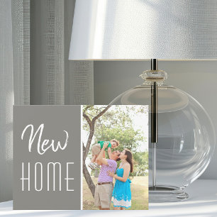 Nieuwe Huis Familie Foto Adreswijziging Aankondiging