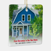 Nieuwe Huis Foto Eerste Kerst Keramisch Ornament (Rechts)