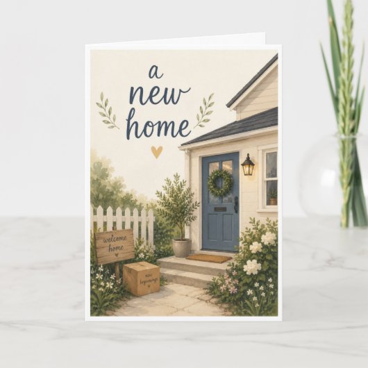 Nieuwe huis kaart (Voorkant)