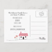 Nieuwe Huis Melding Verhuispost Kaart (Achterkant)