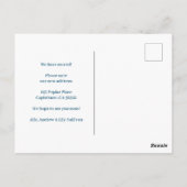 Nieuwe Huis Verhuizing Aangepaste Foto Briefkaart (Achterkant)