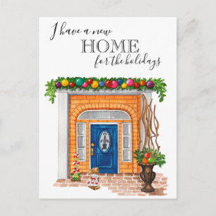 Nieuwe Huisdeur Kerst Verhuis Aankondiging