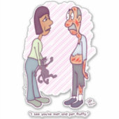 Nieuwe Huisdier Custom Sticker (Voorkant)