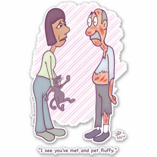 Nieuwe Huisdier Custom Sticker (Voorkant)