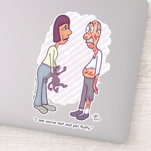 Nieuwe Huisdier Custom Sticker (Detail)