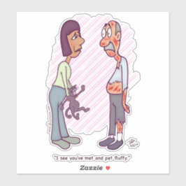 Nieuwe Huisdier Custom Sticker