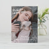 Nieuwe huisdierfoto aankondiging (Staand voorkant)