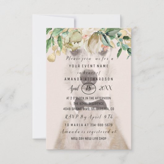 Nieuwe huisdierhond Foto Bloemen Gouden Roos Glans Kaart (Voorkant)