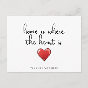 Nieuwe huiseigenaar Home is Where the Heart is Rea Briefkaart