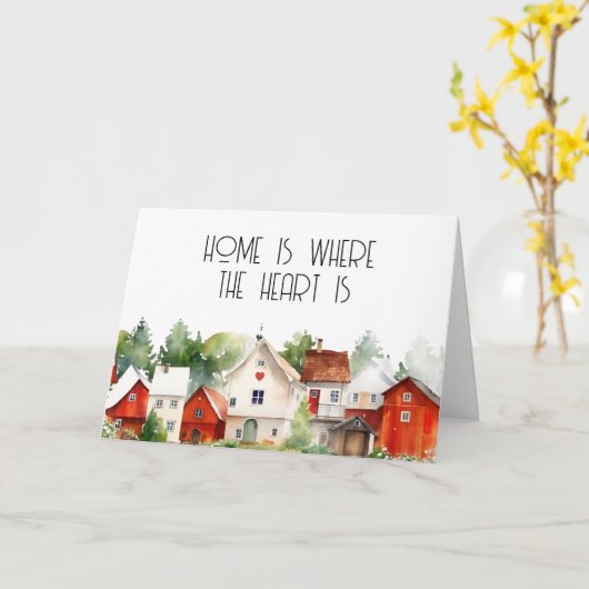 Nieuwe huiseigenaar Housewarming Real Estate Kaart (Gele Bloem)