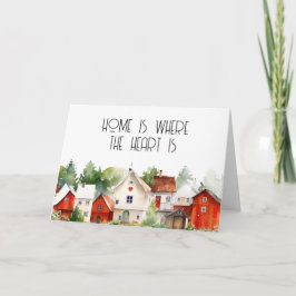 Nieuwe huiseigenaar Housewarming Real Estate Kaart