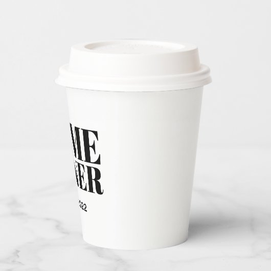 Nieuwe huiseigenaar papieren bekers (Links)