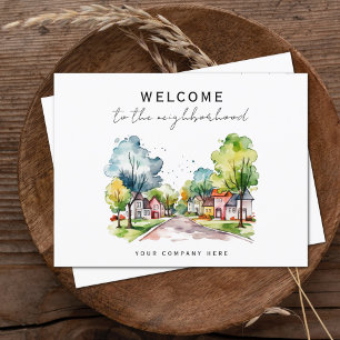 Nieuwe Huiseigenaar Welkom in de Buurt Vastgoed Briefkaart