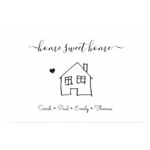 Nieuwe huisfamilie thuis schattige abstracte fau