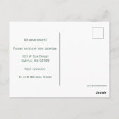 NIEUWE HUISPijnbomen Minimale Waterverf Bossen Briefkaart (Achterkant)