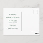 NIEUWE HUISPijnbomen Minimale Waterverf Briefkaart (Achterkant)