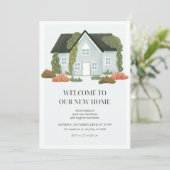 Nieuwe huisuitnodiging kaart (Staand voorkant)