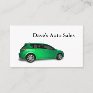 Nieuwe hybride auto visitekaartje
