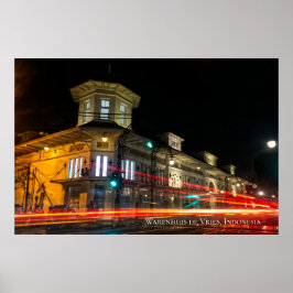 Nieuwe Indische Art Deco Architectuur Esthetiek Poster