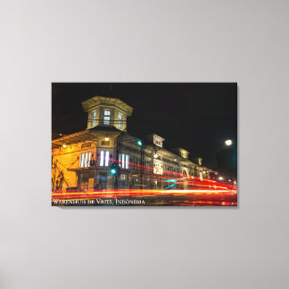 Nieuwe Indische Art Deco-architectuur Landschapsfo Canvas Afdruk