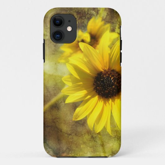 Nieuwe iphone5 zonnebloemen hoes (Achterkant)