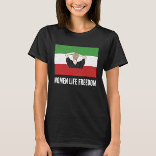 Nieuwe Iraanse vlag Geen hijab Vrouw vuist steunko T-shirt