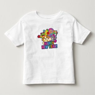 Nieuwe jaarballonnen 2 kinder shirts
