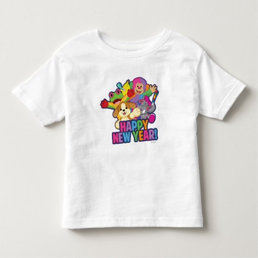 Nieuwe jaarballonnen 2 kinder shirts (Voorkant)