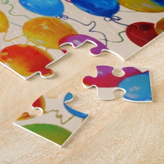 Nieuwe jaarballonnen legpuzzel (Zijkant)