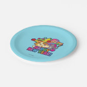 Nieuwe jaarballonnen papieren bordje (Gekanteld)