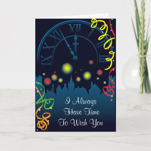 NIEUWE JAARKAART FEESTDAGEN KAART (Voorkant)