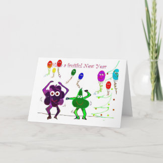 Nieuwe jaarkaart feestdagen kaart