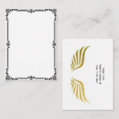 Nieuwe jaarkaart notitiekaartje (Voorkant / Achterkant)