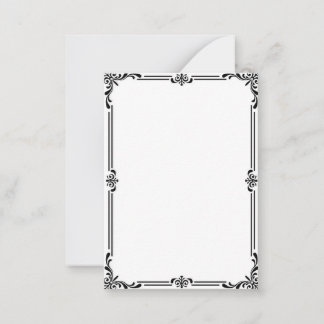 Nieuwe jaarkaart notitiekaartje