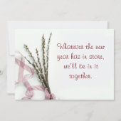 NIEUWE JAARKAART VERWERKEN BEDANKKAART (Achterkant)