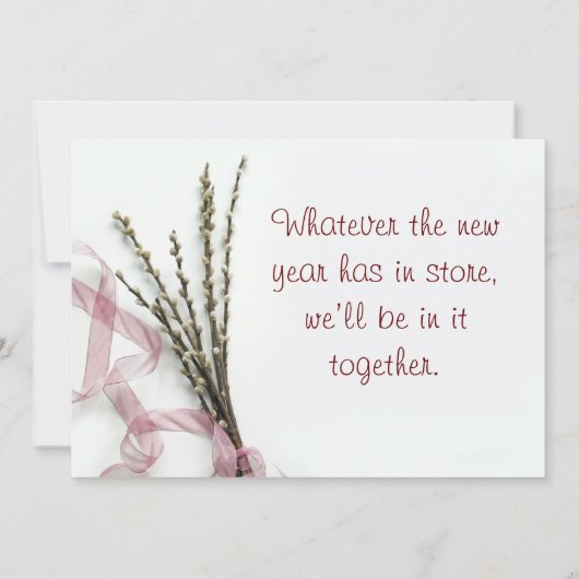 NIEUWE JAARKAART VERWERKEN BEDANKKAART (Achterkant)