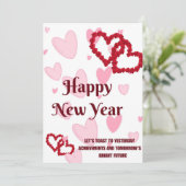 NIEUWE JAARKAART VERWERKEN FEESTDAGENKAART (Staand voorkant)