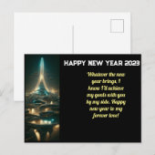 nieuwe jaarkaart voor 2023 met AI Briefkaart (Voorkant / Achterkant)