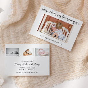 Nieuwe jaars Baby budget voor geboorte-aankondigin