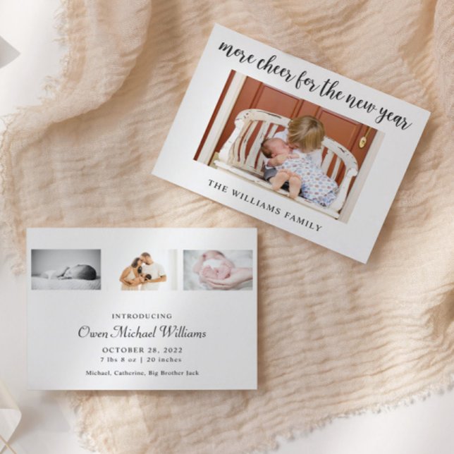 Nieuwe jaars Baby budget voor geboorte-aankondigin (Creator heeft geüpload)