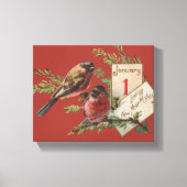  nieuwe jaarvogels canvas afdruk (Voorkant)