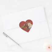  nieuwe jaarvogels hart sticker (Envelop)