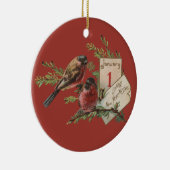  nieuwe jaarvogels keramisch ornament (Rechts)